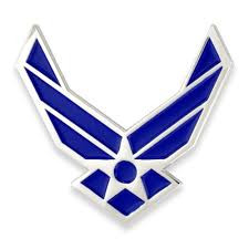 USAF wing emblem lapel pin military pilot wings insignia