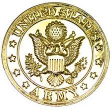 Gold U.S. Army symbol lapel pin for uniform, display, or collectible