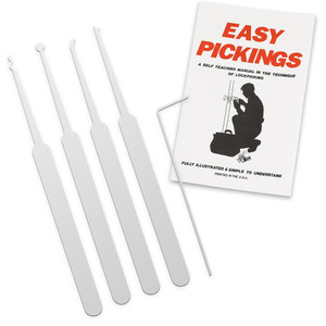 Easy Pickings Lock Pick Book and Set Easy Pickings Lock Pick Book and Set