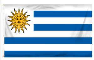 Uruguay 3x5 polyester flag outdoor durable national flag white blue stripes Sun of May metal grommets