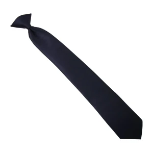 Air Force Blue ready-tied clip-on herringbone necktie for military service dress uniforms.
