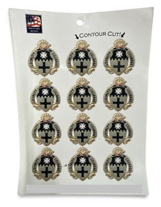 5th Cavalry Regiment Unit Crest Sticker Sheet with Twelve 1.5 Inch Military Decals