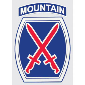 10th Mountain Division Shield Decal