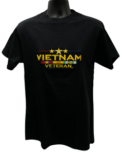 Vietnam Veteran Embroidered T-Shirt Vietnam Veteran Embroidered T-Shirt