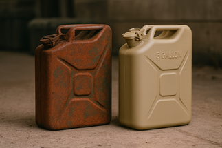The Military Fuel Can Has Evolved: Why the New U.S. Military & NATO 5-Gallon Cans Are Plastic—Not Metal