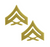Marine Corps Chevron: Corporal Pin on Rank - Satin Gold