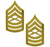 Marine Corps Chevron: Master Sergeant Pin on Rank - Satin Gold Marine Corps Chevron: Master Sergeant Pin on Rank - Satin Gold