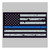 Distressed Thin Blue Line Vinyl Sticker Distressed Thin Blue Line Vinyl Sticker