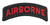 Army Airborne Class A Tab - Black / Red Lettering