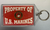 Property Of U.S. Marines Block Keychain