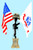 Fallen Soldier with USA/Army Crossed Flags 3.75″x5.75″ D259-A