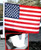 USA Single Sided Car Flag - 12"x18"