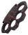 Black and Red Camo Paint Speckled Brass Knuckles