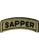 U.S. Army Sapper Tab Scorpion OCP Velcro patch embroidered qualification tab for combat uniforms