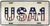 USA-1 LICENSE PLATE