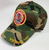 Vietnam Veteran Red Shield and Shadow Logo Woodland Camo Cap