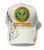 White US Army Retired Cap with Army Seal and Side Shadow