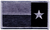 REVERSE TEXAS FLAG PATCH - GREY/BLACK