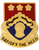 232nd Support Battalion Unit Crest with gold finish and pin backing