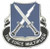 301st Military Intelligence Unit Crest with silver finish and pin backing, presenting "the force multiplier" motto