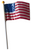 5 PACK U.S.A. PLASTIC STICK FLAG