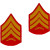 U.S. Marine Corps Sergeant E-5 Chevron Patch - Gold on Red for Male Uniforms U.S. Marine Corps Sergeant E-5 Chevron Patch - Gold on Red for Male Uniforms