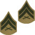 U.S. Marine Corps Corporal E-4 Chevron Patch - Green on Khaki for Male Uniforms U.S. Marine Corps Corporal E-4 Chevron Patch - Green on Khaki for Male Uniforms