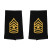 U.S. Army Sergeant Major Dress Blue Soft Shoulder Board - For Female Uniforms