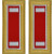 U.S. Army Engineer First Lieutenant Shoulder Boards - For Male Uniforms