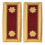 U.S. Army Logistics Major Shoulder Boards - For Male Uniforms