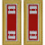 U.S. Army Engineer Captain Shoulder Boards - For Male Uniforms