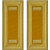 U.S. Army Armored Second Lieutenant Shoulder Boards - For Male Uniforms