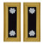 U.S. Army Chaplain Lieutenant Colonel Shoulder Boards - For Female Uniforms U.S. Army Chaplain Lieutenant Colonel Shoulder Boards - For Female Uniforms