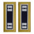 US Army Judge Advocate Captain Shoulder Boards - For Female Uniforms
