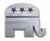 REPUBLICAN PARTY (GOP ELEPHANT) AUTO EMBLEM