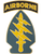 Special Forces Group with Airborne Tab Combat Service Identification Badge Special Forces Group with Airborne Tab Combat Service Identification Badge