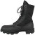 Side view of Wellco U.S. Military Jungle Boot, featuring black leather and nylon construction, vent holes for breathability, and a rugged Panama sole. Made in the USA. Side view of Wellco U.S. Military Jungle Boot, featuring black leather and nylon construction, vent holes for breathability, and a rugged Panama sole. Made in the USA.