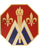89th sustainment brigade unit crest with gold finish and pin backing