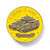 Second to None Challenge Coin – Yellow Background with Tank Design, Armored Tribute Military Coin

