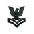 Navy Black Metal Collar Device: Petty Officer 2nd Class E-5