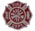 Firefighter Maltese Cross Red Metal Auto Emblem