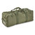 Olive drab U.S. Military Gen II 2-strap duffel bag with side ID pocket and top zipper

