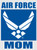 Air Force Mom Mylar Decal featuring USAF Logo – 3.25" x 4.25" – Made in America Air Force Mom Mylar Decal featuring USAF Logo – 3.25" x 4.25" – Made in America