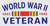 World War II Veteran Mylar Decal with Victory Medal Ribbon – 5x2.5" – Made in USA