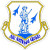 Air National Guard Mylar Decal - Blue On White - 4.25" x 3.75"