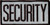Black on Reflective Embroidered Security Patch 4x2"