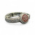 Angled view Texas A&M stretch bracelet for women — flexible woven metal band, polished finish, Aggie logo centerpiece