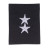 Navy Parka Tab Embroidered Rank insignia for enlisted personnel with durable thread and regulation size