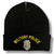 Black Military Police knit cap with embroidered MP badge