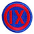 wwii 9th corps patch original ix corps shoulder patch front